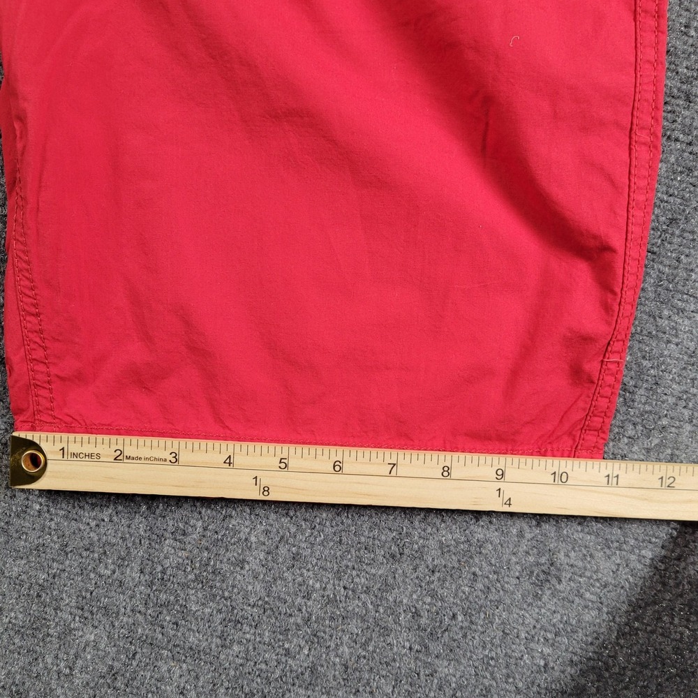 American Rag Shorts Mens 36 LOT 2 Slim Fit Red Black Chino Lightweight Cotton - Picture 10 of 14